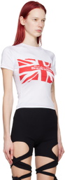 Sinead Gorey White Raglan Sleeve T-Shirt