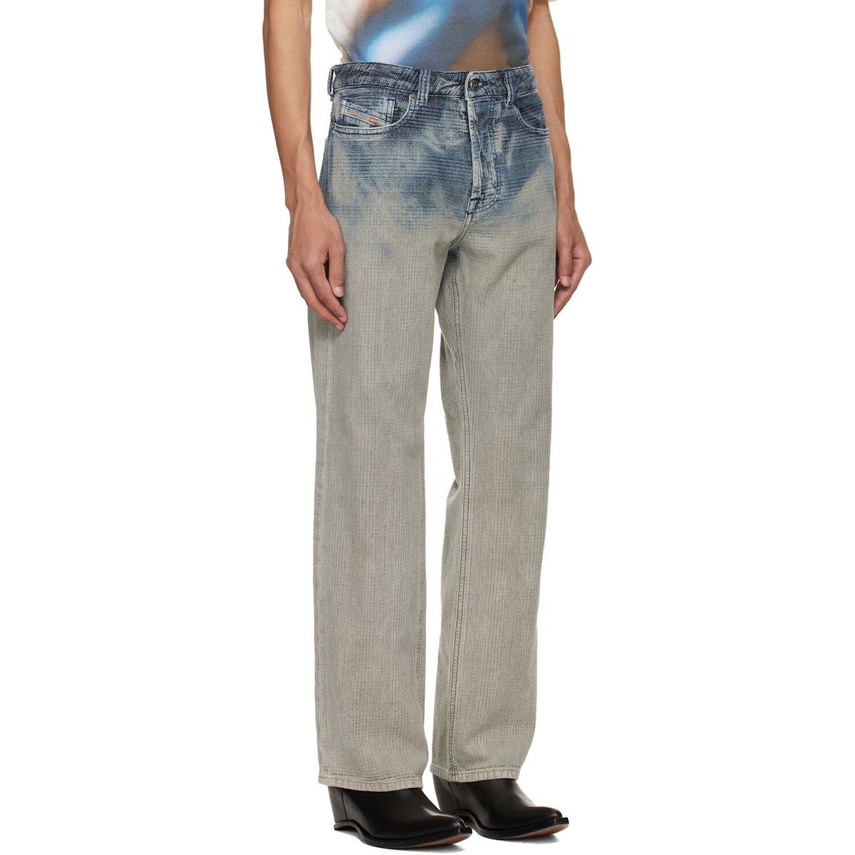 Diesel Blue Relaxed Regular Waist 1980 D-Eeper Jeans