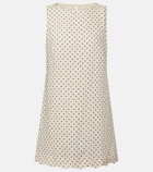 Faithfull Iria polka-dot linen minidress