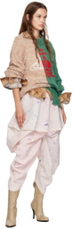 Vivienne Westwood Beige & Green Half & Half Sweater