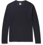 NN07 - Clive Waffle-Knit Cotton and Modal-Blend T-Shirt - Men - Navy