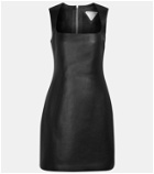Bottega Veneta - Leather minidress