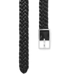 BOTTEGA VENETA - 4cm Intrecciato Leather Belt - Black