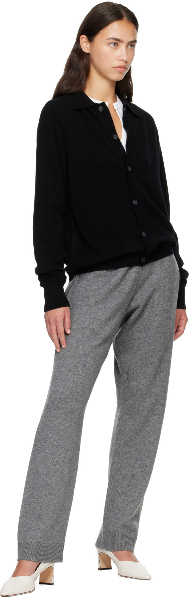 Entire Studios Gray Knit Cashmere Lounge Pants