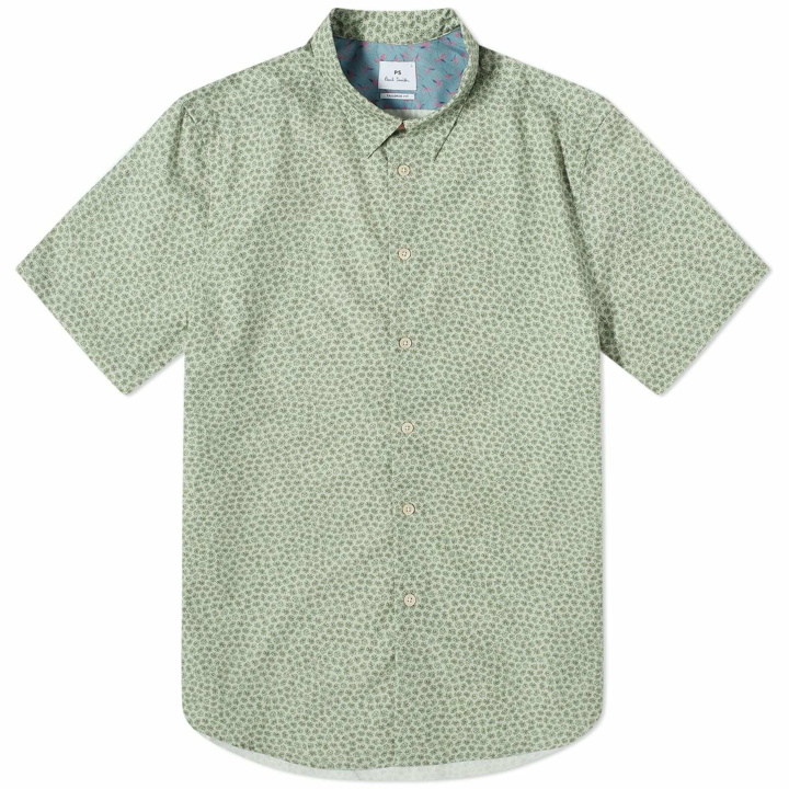 Photo: Paul Smith Men's Multi Dot Short Sleeve Shirt in Green