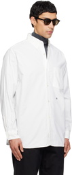 nanamica Off-White Button Down Wind Shirt