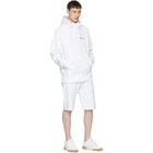 Champion Reverse Weave White Deconstructed Hoodie