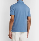 Rubinacci - Cotton-Piqué Polo Shirt - Blue