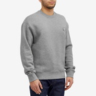 Maison Kitsuné Men's Bold Fox Head Patch Comfort Crew Sweat in Medium Grey Melange