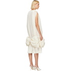 Simone Rocha Off-White Bow Hem Egg Midi Dress