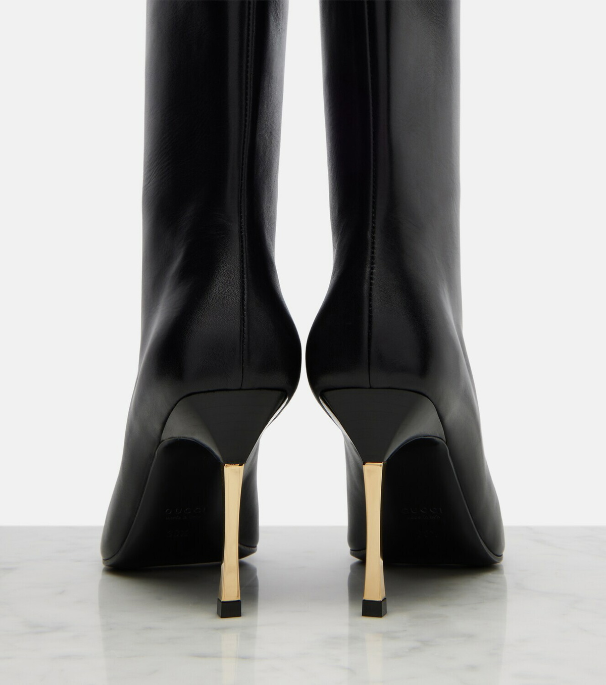 Gucci Bombshell leather knee-high boots