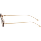 Fendi Gold 'Fendi First' Crystal Sunglasses