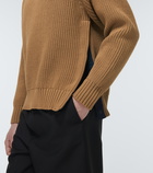 Sacai - Ribbed-knit sweater