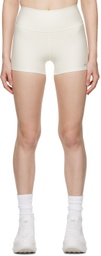 Alo Off-White High-Waist Airlift Shorts