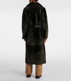 Yves Salomon Reversible belted shearling coat