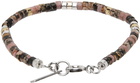 Isabel Marant Brown & Pink Beaded Bracelet