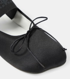 MM6 Maison Margiela Satin ballet flats