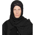 HOMME PLISSÉ ISSEY MIYAKE Black Branches & Leaves May Scarf