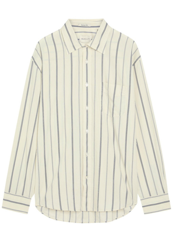Photo: Gant Striped Cotton-poplin Shirt White