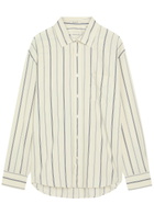 Gant Striped Cotton-poplin Shirt White