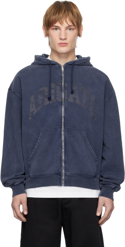 Photo: Axel Arigato Navy Link Zip-Up Hoodie