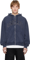 Axel Arigato Navy Link Zip-Up Hoodie