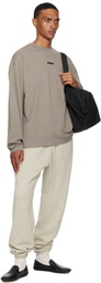 Fear of God ESSENTIALS Brown Classic Fit Long Sleeve T-shirt
