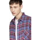 Adaptation Pink and Blue Plaid Boy Shirt