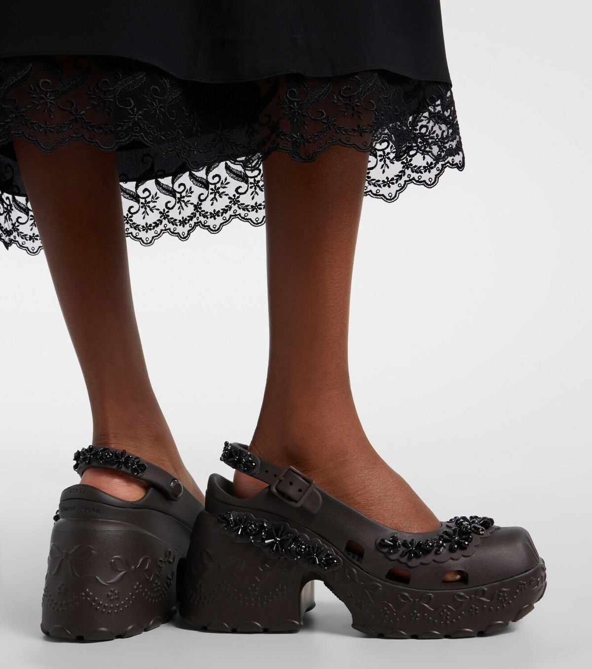 Simone Rocha x Crocs embellished slingback pumps