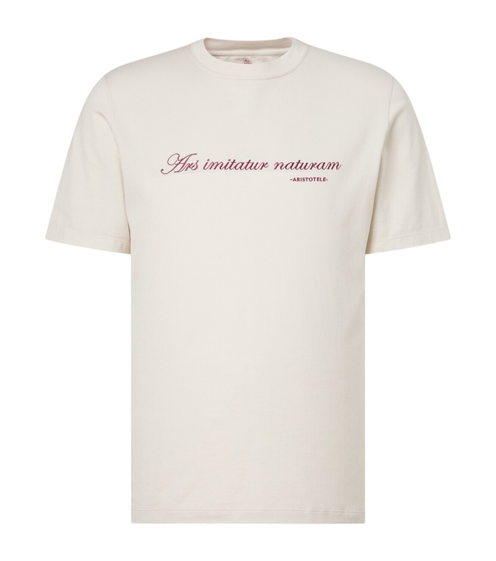 Photo: Brunello Cucinelli Printed cotton jersey T-shirt