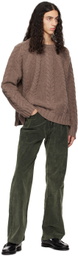 HOPE Brown Cable Sweater