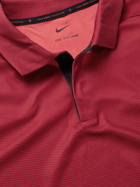 Nike Golf - ADV Tiger Woods Dri-FIT Golf Polo Shirt - Burgundy