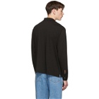 Our Legacy Black Clean Half-Zip Sweater