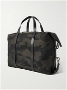 Mismo - Utility Leather-Trimmed Camouflage-Jacquard Holdall
