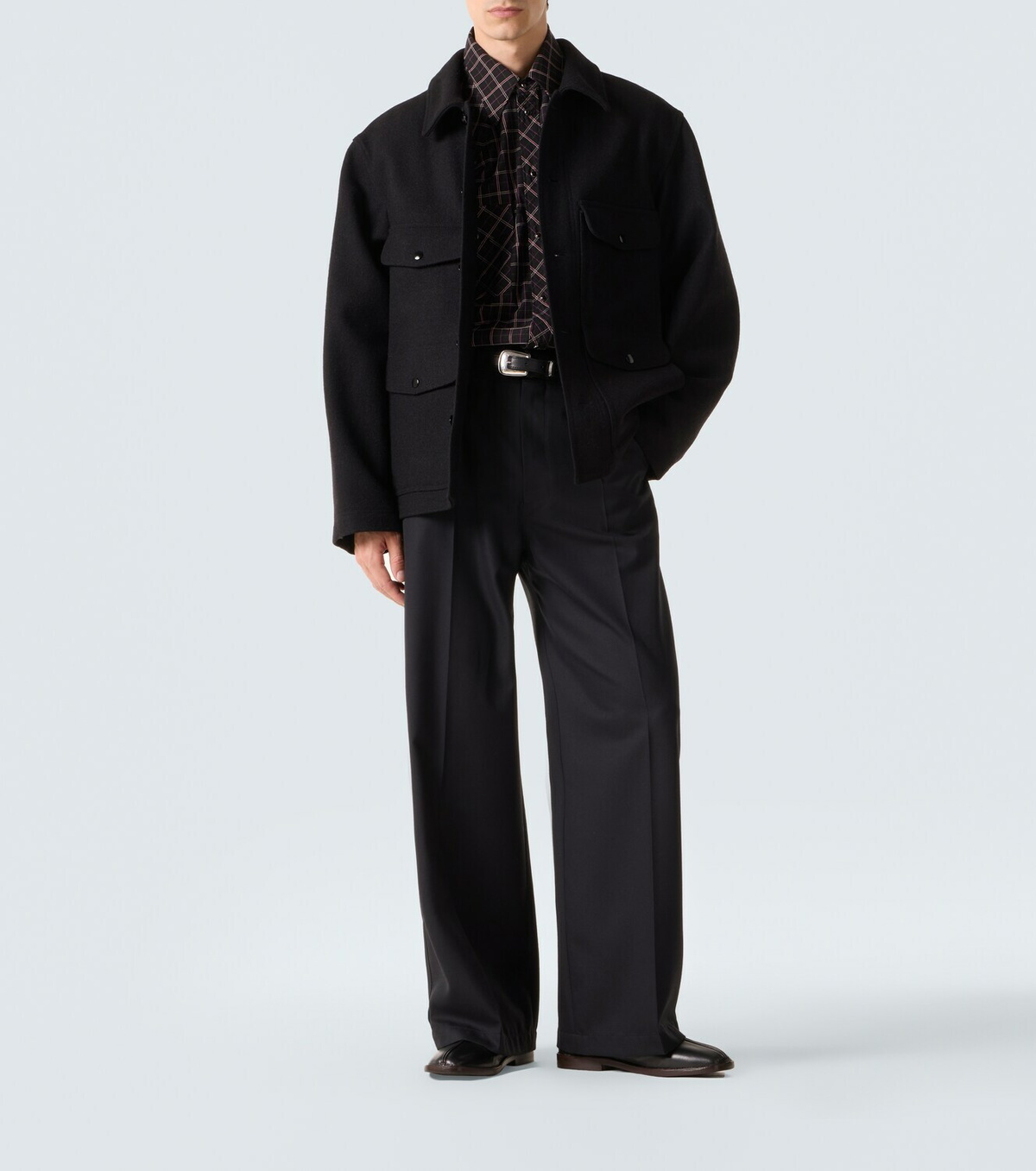 Lemaire Leather slip-on shoes
