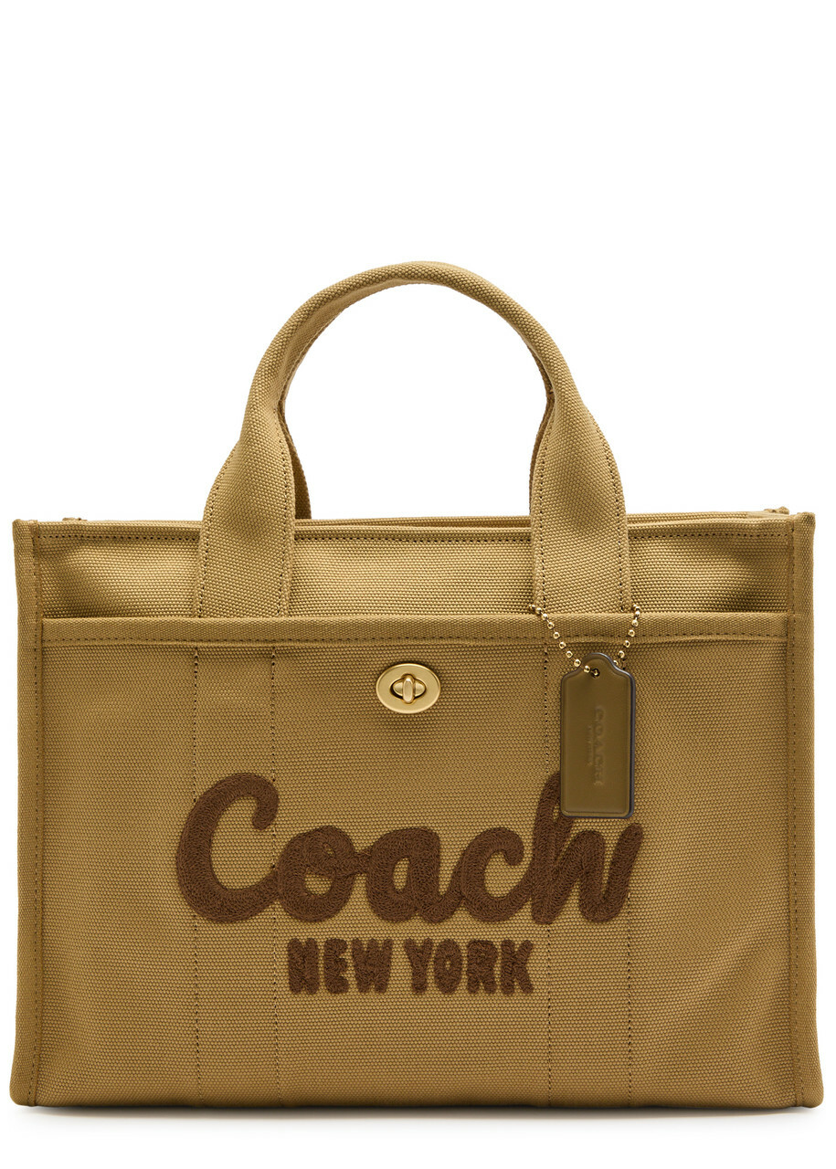 Coach Cargo Logo-embroidered Canvas Tote - Khaki - One Size