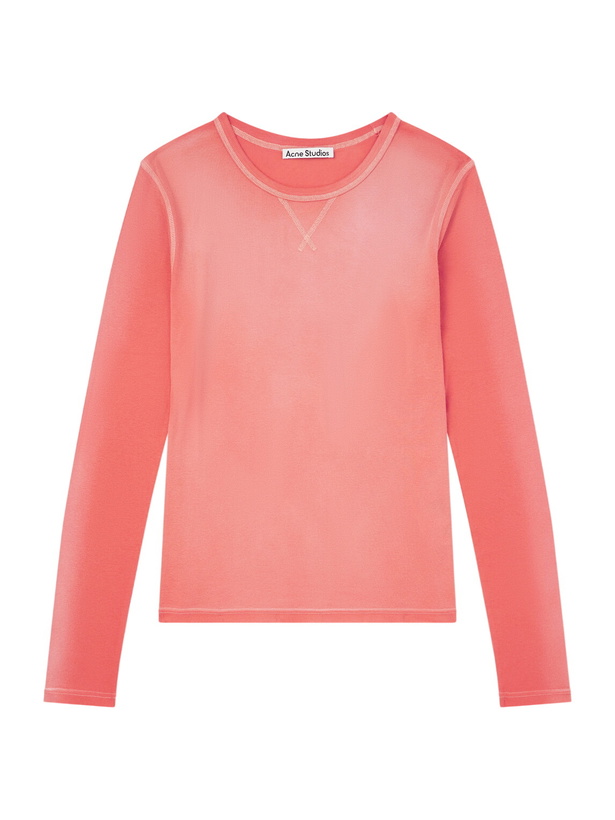 Photo: Acne Studios - Einso Ribbed Jersey T-Shirt - Red