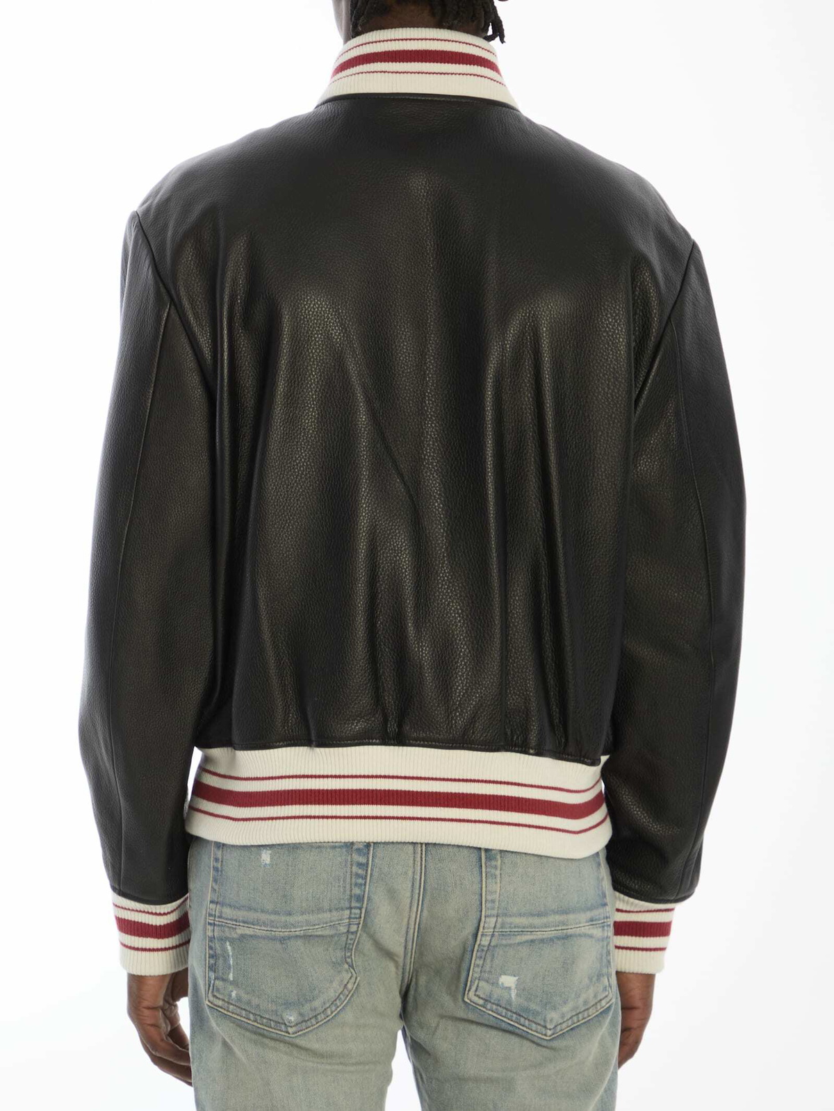 Amiri Leather Bomber Jacket Amiri