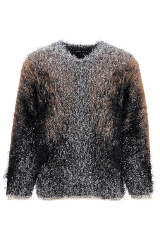 Photo: Y PROJECT oversized gradient sweater Silver