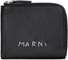 Marni Black Zip-Around Wallet