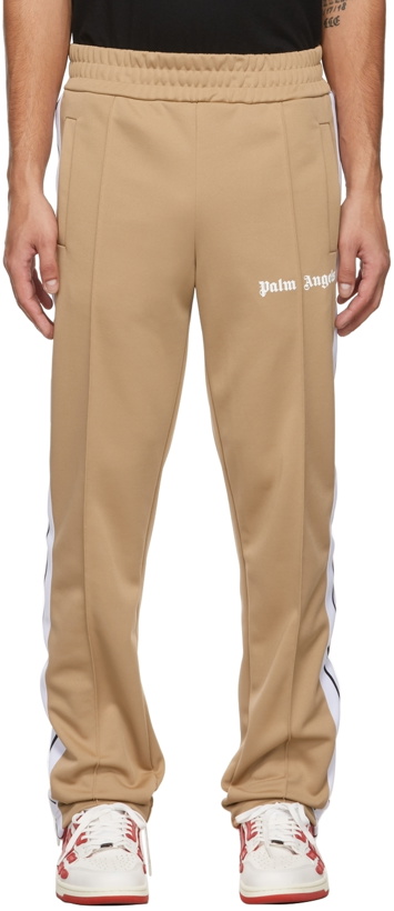 Photo: Palm Angels Beige Classic Track Pants