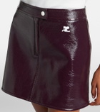 Courrèges Cotton-blend miniskirt