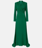 Oscar de la Renta Silk-blend gown