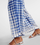 Anna Kosturova Tie-dye silk palazzo pants