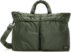 PORTER - Yoshida & Co Khaki Tanker Short Helmet Briefcase