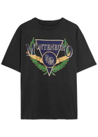 Rhude Montenegro Regatta Printed Cotton T-shirt Black