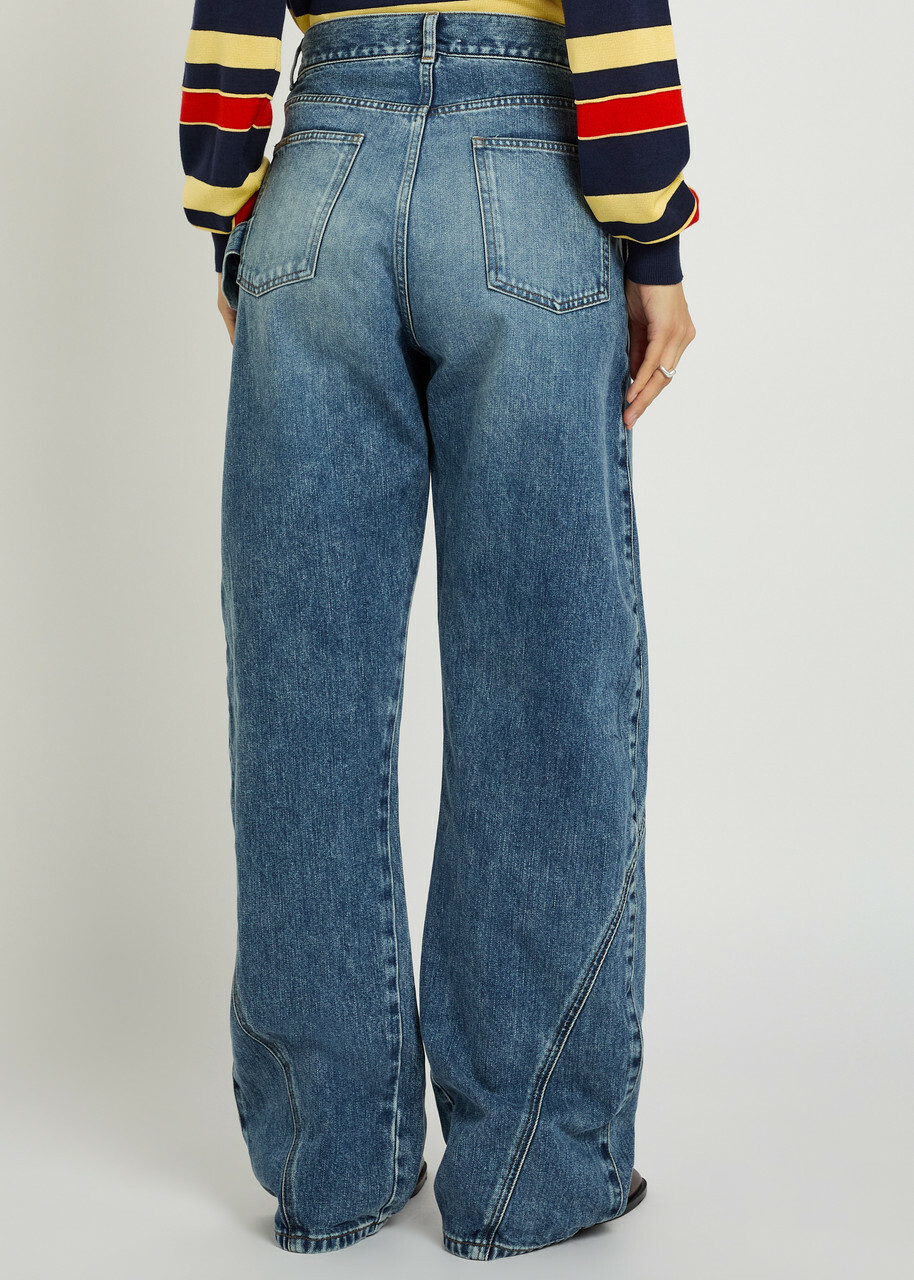 JW Anderson Twisted Straight-leg Jeans Denim