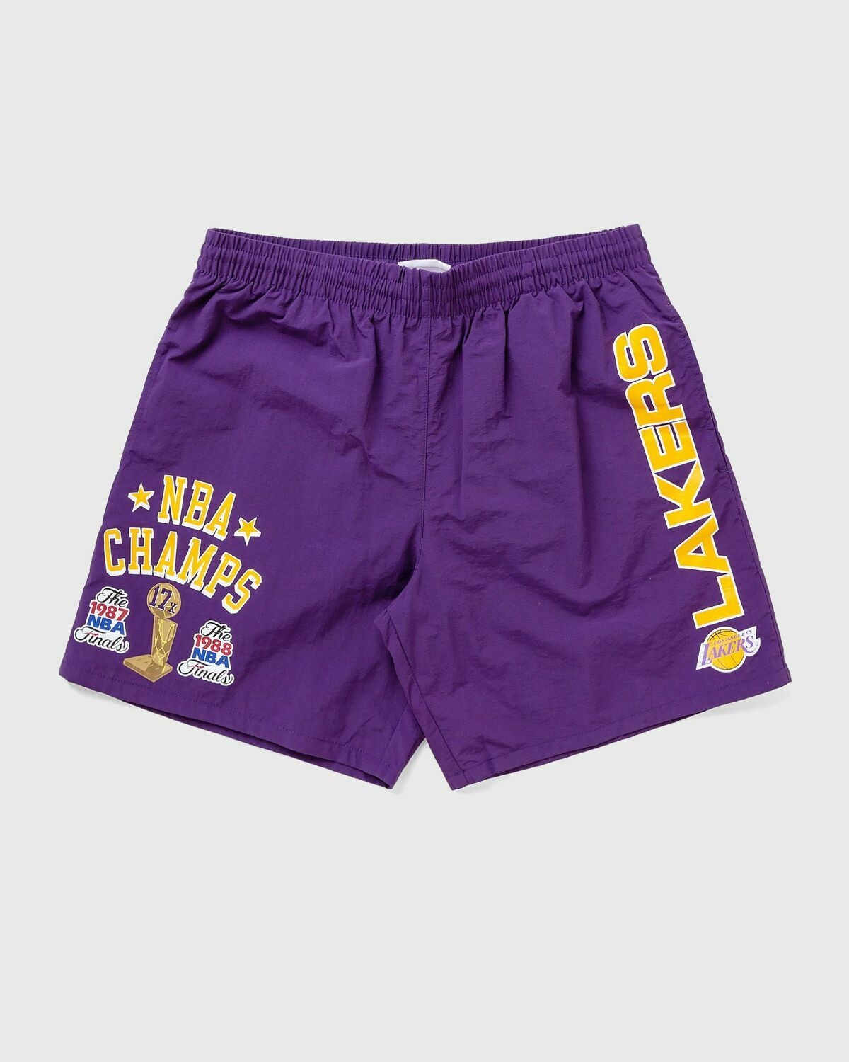 Mitchell & Ness Team Heritage Woven Short   Los Angeles Lakers Purple - Mens - Sport & Team Shorts