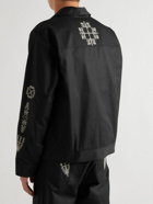 Adish - Makhlut Embroidered Cotton-Twill Jacket - Black
