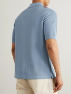Beams Plus - Striped Wool Polo Shirt - Blue